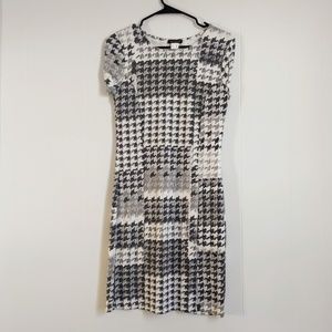 Houndstooth VENUS Grey Patterned Dress